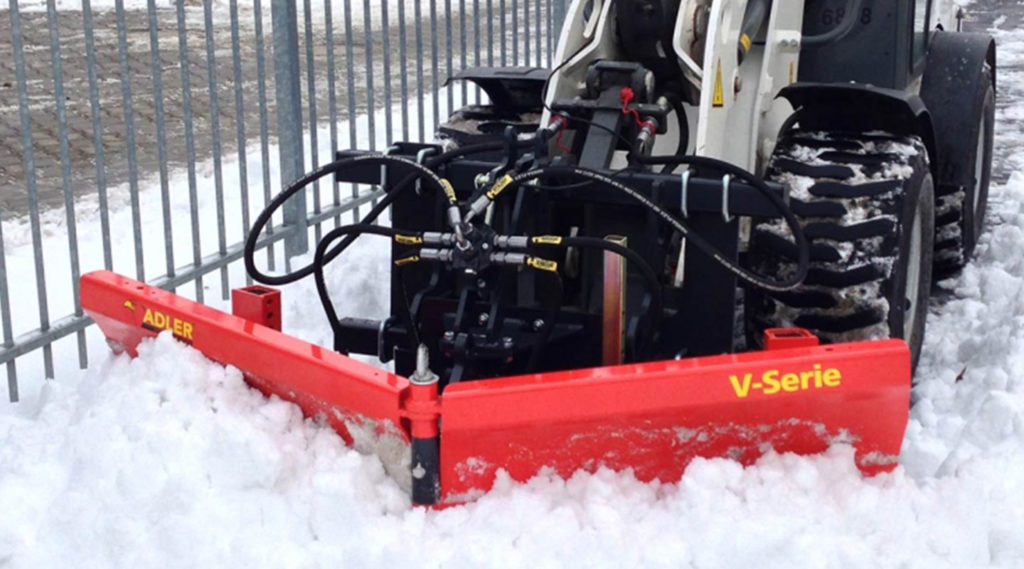 Jetzt bei Bautec Machinery: Die starken Anbau Schneeschilder von ADLER Arbeitsmaschinen.